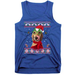 Treeing Walker Coonhound Dog Santa Hat Xmas Ugly Christmas Cute Gift Tank Top