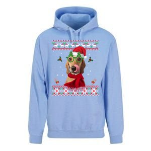 Treeing Walker Coonhound Dog Santa Hat Xmas Ugly Christmas Cute Gift Unisex Surf Hoodie