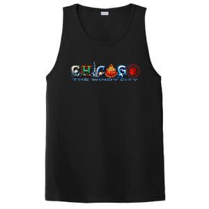 The Windy City A Chicago Sporting Team Fan A Fun Chicagoan PosiCharge Competitor Tank