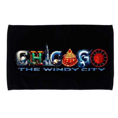 The Windy City A Chicago Sporting Team Fan A Fun Chicagoan Microfiber Hand Towel