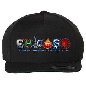 The Windy City A Chicago Sporting Team Fan A Fun Chicagoan Wool Snapback Cap