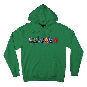 The Windy City A Chicago Sporting Team Fan A Fun Chicagoan Hoodie