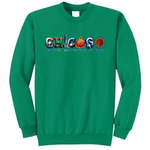 The Windy City A Chicago Sporting Team Fan A Fun Chicagoan Sweatshirt