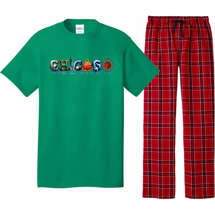 The Windy City A Chicago Sporting Team Fan A Fun Chicagoan Pajama Set