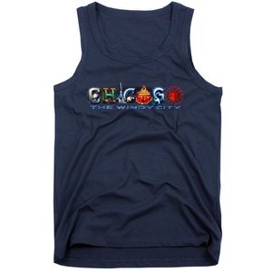 The Windy City A Chicago Sporting Team Fan A Fun Chicagoan Tank Top