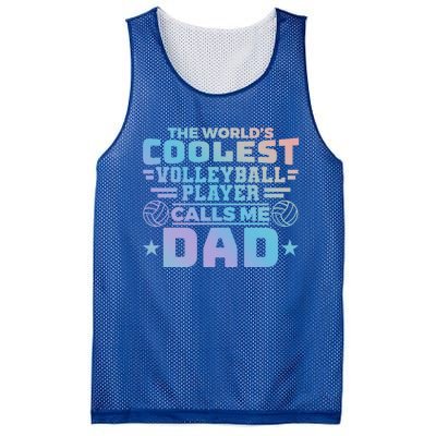 The Worlds Coolest Volleyball Player Calls Me Dad Gift Mesh Reversible Basketball Jersey Tank