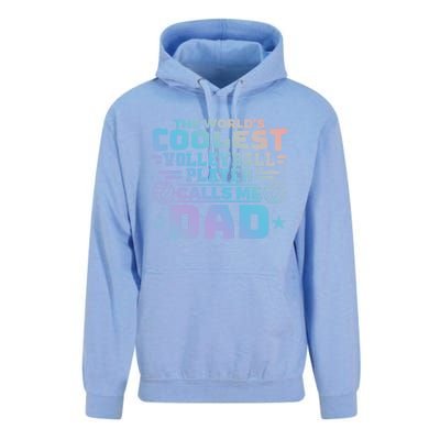 The Worlds Coolest Volleyball Player Calls Me Dad Gift Unisex Surf Hoodie