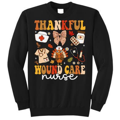 Thankful Wound Care Nurse Thanksgiving Fall Autumn Nurse Sweatshirt