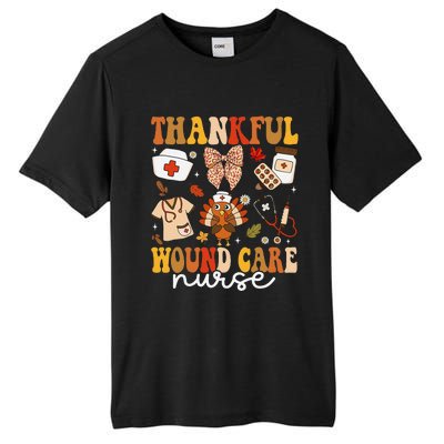 Thankful Wound Care Nurse Thanksgiving Fall Autumn Nurse Tall Fusion ChromaSoft Performance T-Shirt