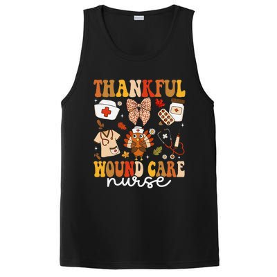 Thankful Wound Care Nurse Thanksgiving Fall Autumn Nurse PosiCharge Competitor Tank