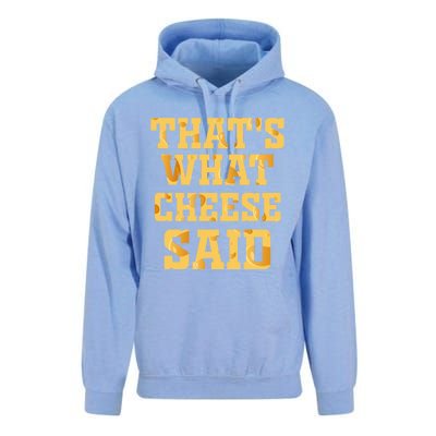 ThatS What Cheese Said Funny Wisconsin Cheese Pun Cute Gift Unisex Surf Hoodie