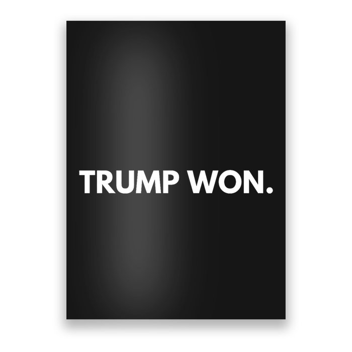 Trump Won Conservative Party Supporter Poster