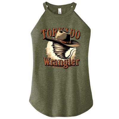 Tornado Wrangler Cowboy Wrangler Women’s Perfect Tri Rocker Tank