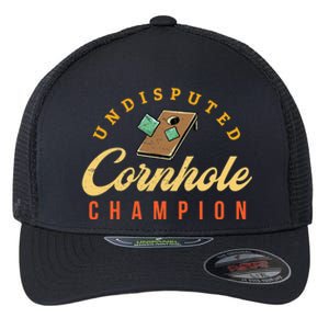 Tournament Win Cornhole Champion Corn Hole Champ Toss Game Flexfit Unipanel Trucker Cap