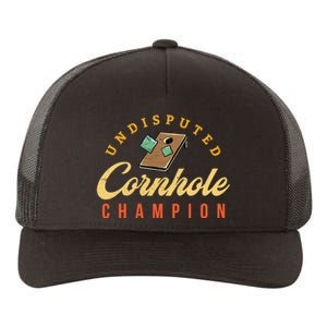 Tournament Win Cornhole Champion Corn Hole Champ Toss Game Yupoong Adult 5-Panel Trucker Hat