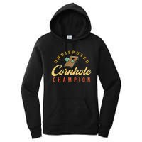 Tournament Win Cornhole Champion Corn Hole Champ Toss Game Women's Pullover Hoodie