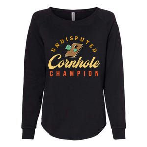 Tournament Win Cornhole Champion Corn Hole Champ Toss Game Womens California Wash Sweatshirt