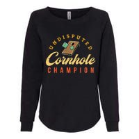 Tournament Win Cornhole Champion Corn Hole Champ Toss Game Womens California Wash Sweatshirt