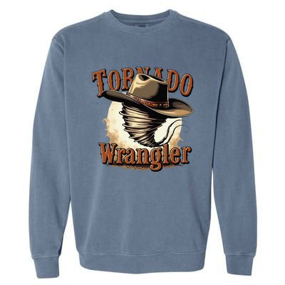 Tornado Wrangler Cowboy Wrangler Garment-Dyed Sweatshirt