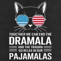 Together We Can End The Dramala And The Trauma And Go Relax 7 Panel Mesh Trucker Snapback Hat