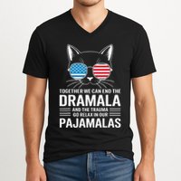 Together We Can End The Dramala And The Trauma And Go Relax V-Neck T-Shirt