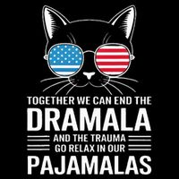 Together We Can End The Dramala And The Trauma And Go Relax Drawstring Bag