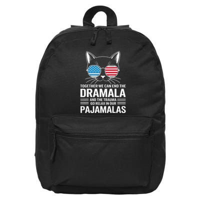 Together We Can End The Dramala And The Trauma And Go Relax 16 in Basic Backpack