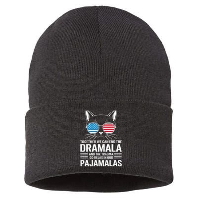 Together We Can End The Dramala And The Trauma And Go Relax Sustainable Knit Beanie