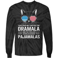 Together We Can End The Dramala And The Trauma And Go Relax Tie-Dye Long Sleeve Shirt