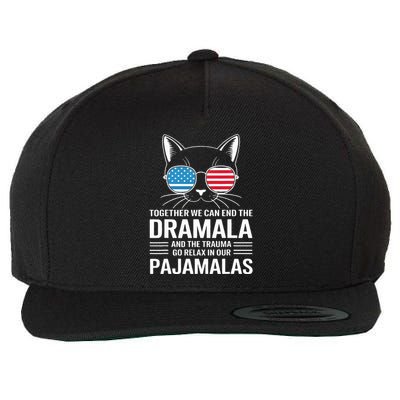 Together We Can End The Dramala And The Trauma And Go Relax Wool Snapback Cap