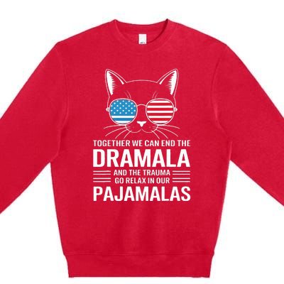 Together We Can End The Dramala And The Trauma And Go Relax Premium Crewneck Sweatshirt