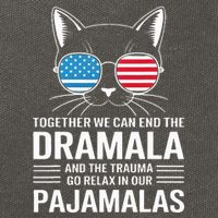 Together We Can End The Dramala And The Trauma And Go Relax Cotton Canvas Backpack