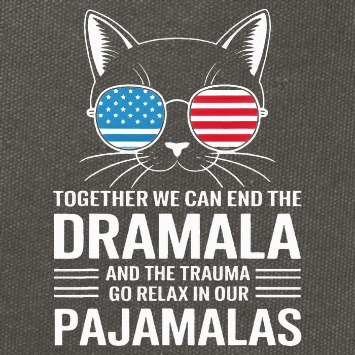 Together We Can End The Dramala And The Trauma And Go Relax Cotton Canvas Backpack