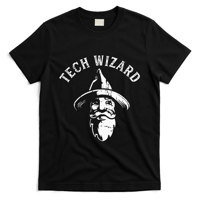 Tech Wizard Cool Technology I.T. Computer Whiz Techie Geek T-Shirt