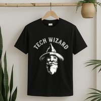 Tech Wizard Cool Technology I.T. Computer Whiz Techie Geek T-Shirt