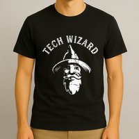 Tech Wizard Cool Technology I.T. Computer Whiz Techie Geek T-Shirt