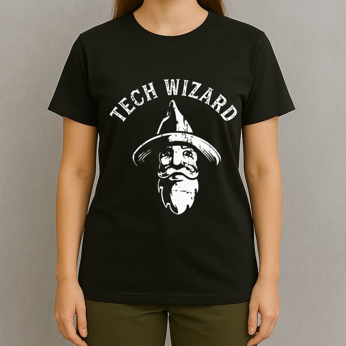 Tech Wizard Cool Technology I.T. Computer Whiz Techie Geek T-Shirt