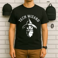 Tech Wizard Cool Technology I.T. Computer Whiz Techie Geek T-Shirt