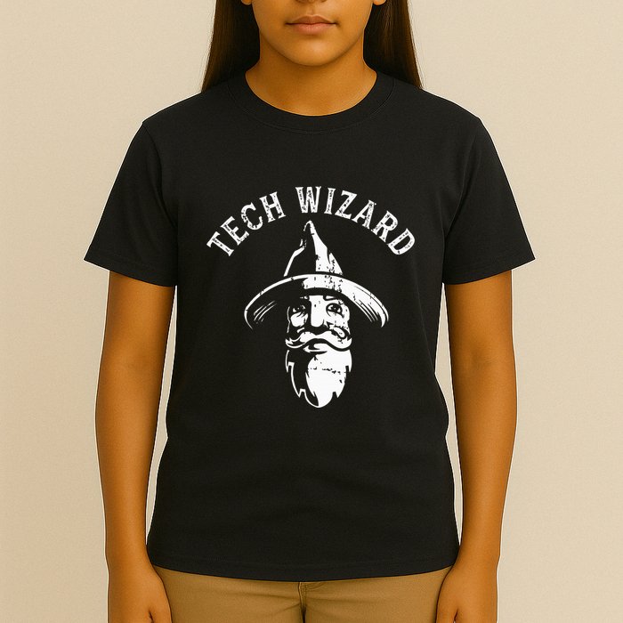 Tech Wizard Cool Technology I.T. Computer Whiz Techie Geek T-Shirt