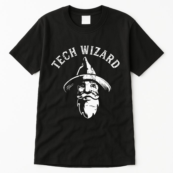 Tech Wizard Cool Technology I.T. Computer Whiz Techie Geek Tall T-Shirt