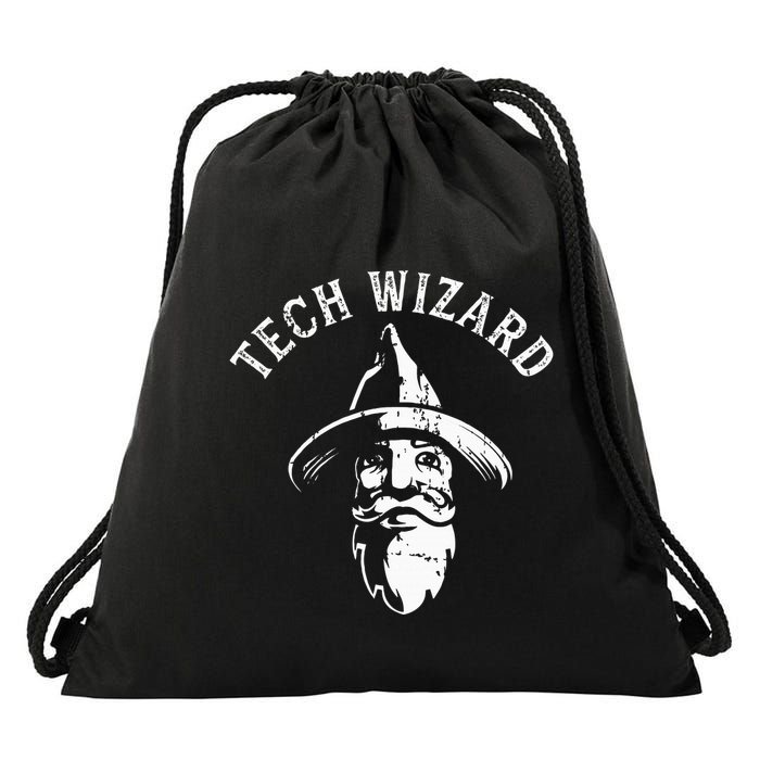 Tech Wizard Cool Technology I.T. Computer Whiz Techie Geek Drawstring Bag