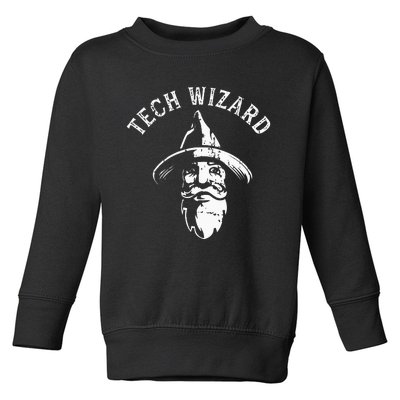 Tech Wizard Cool Technology I.T. Computer Whiz Techie Geek Toddler Sweatshirt