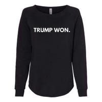 Trump Won Conservative Party Supporter Womens California Wash Sweatshirt