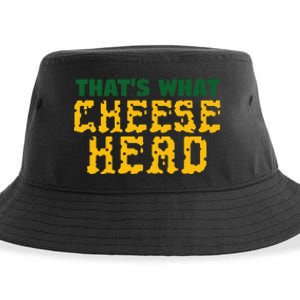 ThatS What Cheese Head Green And Gold She Said Sustainable Bucket Hat