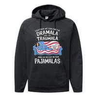 Together We Can End The Dramala And Traumala Pajamas Funny Performance Fleece Hoodie