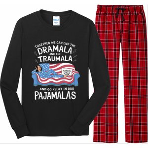 Together We Can End The Dramala And Traumala Pajamas Funny Long Sleeve Pajama Set