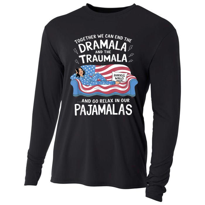 Together We Can End The Dramala And Traumala Pajamas Funny Cooling Performance Long Sleeve Crew