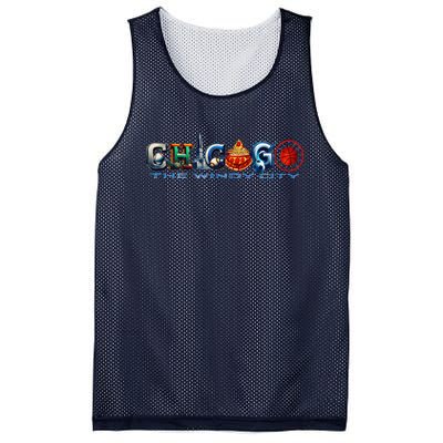 The Windy City A Chicago Sporting Team Fan A Fun Chicagoan Mesh Reversible Basketball Jersey Tank