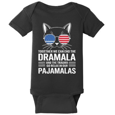 Together We Can End The Dramala And The Traumala Baby Bodysuit