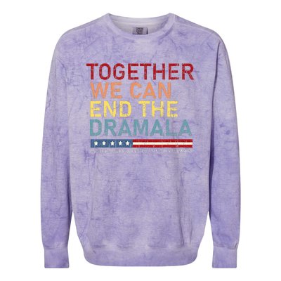 Together We Can End The Dramala Colorblast Crewneck Sweatshirt